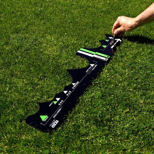 Izzo Golf Sure Stance Golf Swing Training Aid -Ball Position Trainer, Right Handed