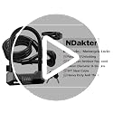 NDakter Heavy Duty Bike U Lock with 5FT Steel Cable - Medium Orange