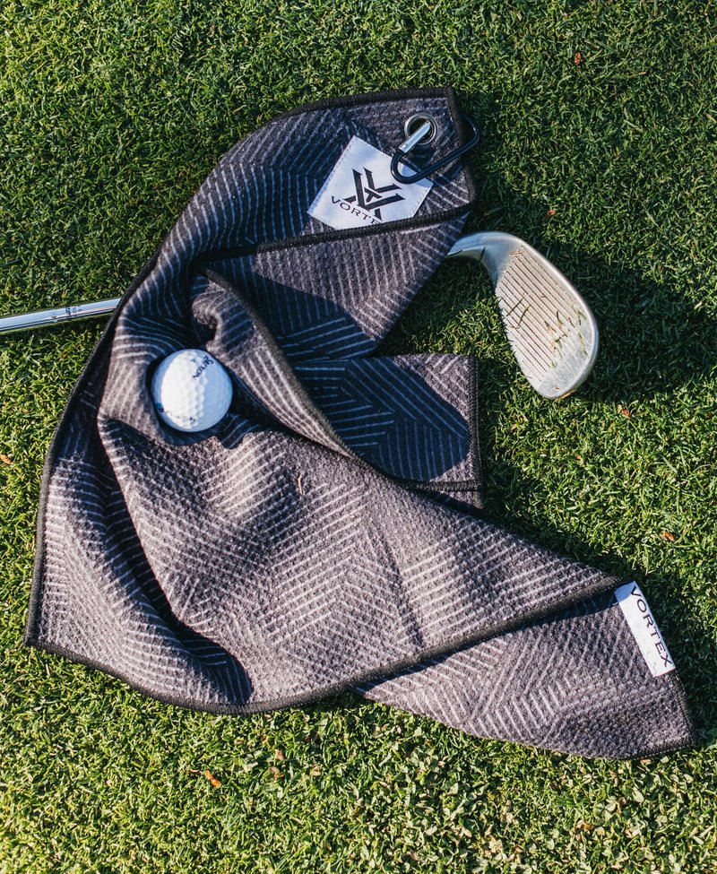Vortex Center Cut Camo Golf Towel