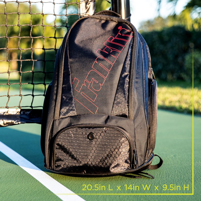 Franklin Sports Pickleball Bags - Deluxe Competition Pro Backpack for Gear + Equipment - Pickleball Bag for Men + Women - Holds Paddles, Balls + Accessories - Elite Nylon Fabric