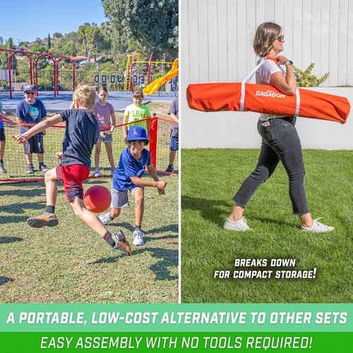 GoSports Gaga Ball Pit - Portable Indoor/Outdoor Gagagon Pit for Schools & Camps | 10ft, 15ft, 20ft Sizes