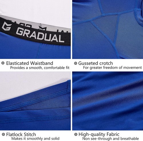 G Gradual Women's Spandex Compression Volleyball Shorts - 3"/7" Workout Pro Shorts for Enhanced Performance