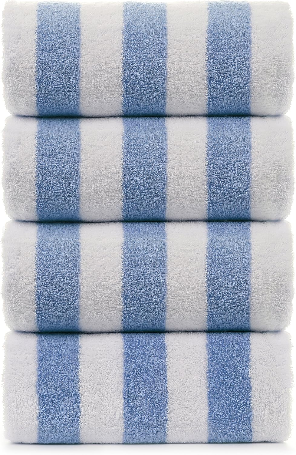 Turkuoise Towel | Large Turkish Beach Towel - Premium Cotton Cabana Stripe (30x60 Inches) - Blue