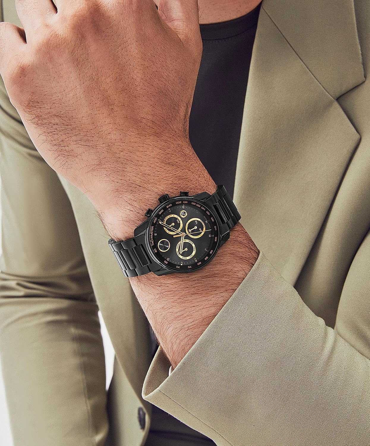 Movado Bold Verso Men's Sport Watch - Swiss Quartz Chronograph, Stainless Steel Bracelet - 44mm Luxury Timepiece