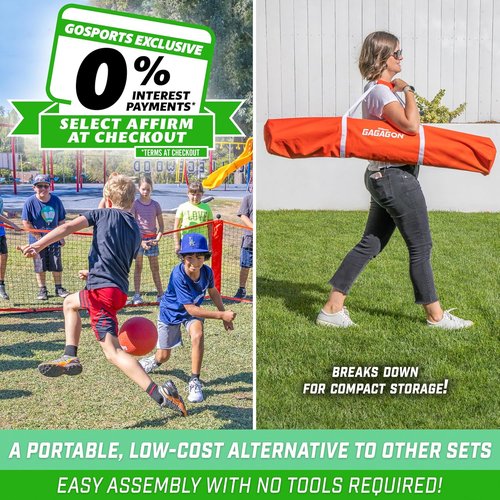GoSports Gaga Ball Pit - Portable Indoor/Outdoor Gagagon Pit for Schools & Camps | 10ft, 15ft, 20ft Sizes