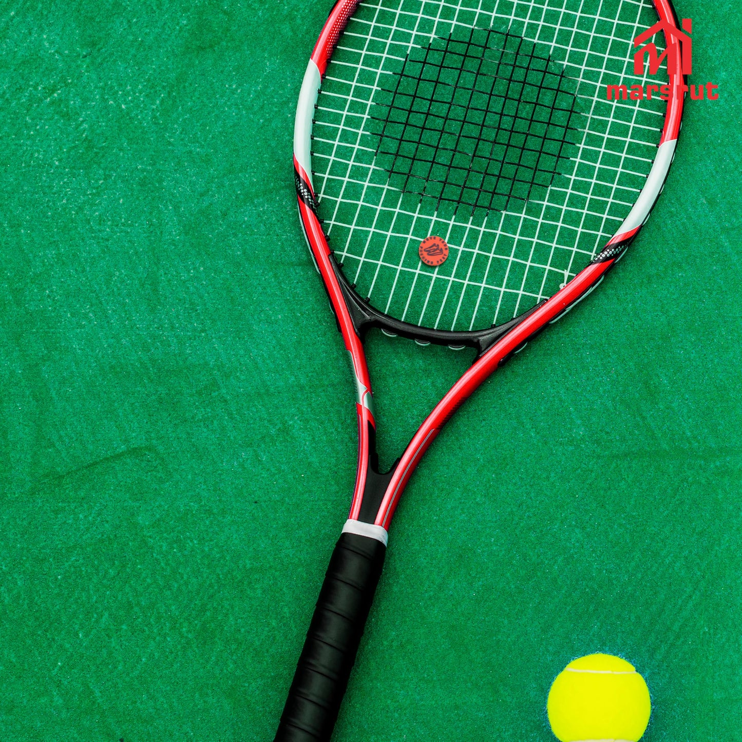 Marsrut 4PCS Tennis Vibration Dampeners, Funny Racquet Damper Dampener for Tennis Racket, Silicone Tennis Shock Absorbers with Spicy/Aggressive Reminder Funny Word, Tennis Accessories Gift, 4 Styles