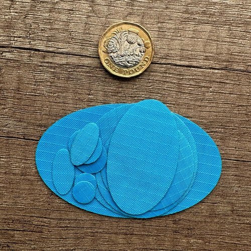 aZengear Repair Patches - Waterproof Self-Adhesive for Jackets, Tents, Shoes & More | 11 Pcs, Turquoise