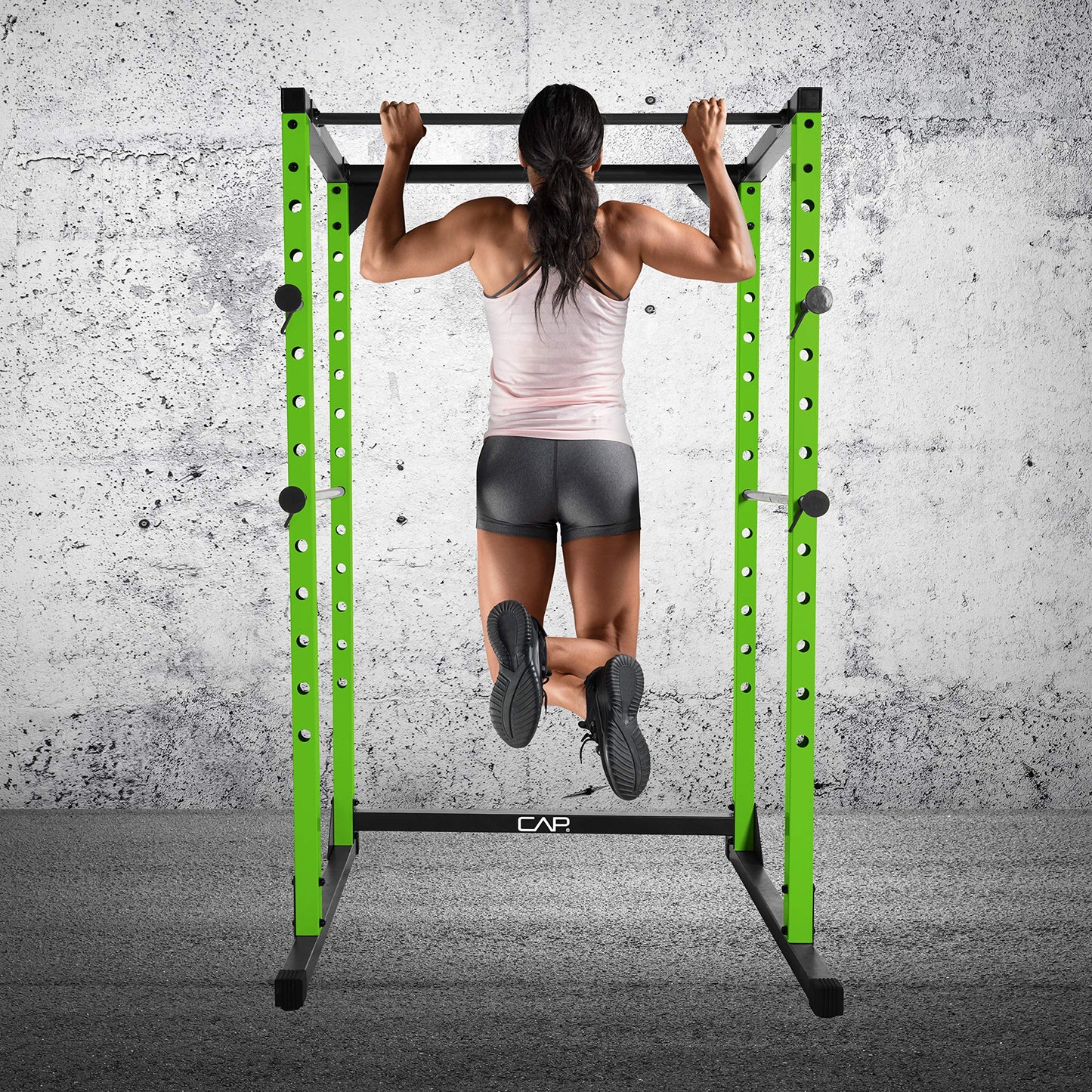 CAP Barbell Full Cage Power Rack, 7-Foot, Red
