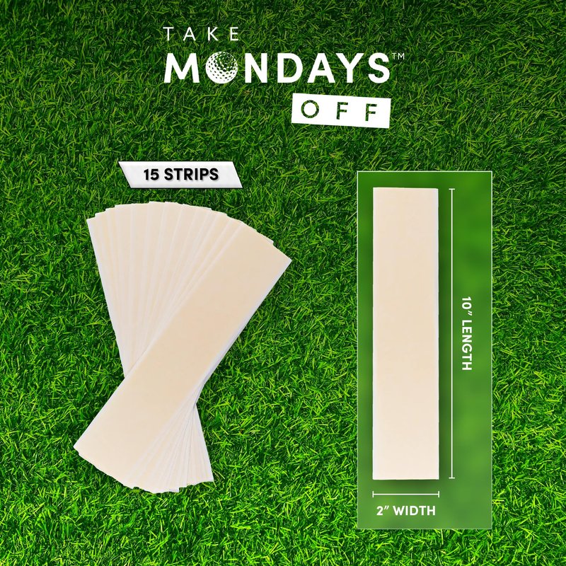 Take Mondays Off Golf Club Regripping Kit - Professional Golf Grip Solvent (4 oz) and 15 Grip Tape Strips 2" x 10"