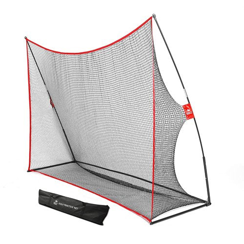 Practice Golf Hitting Net by Day 1 Sports - Large 10’ x 7’ - Portable Carry Bag - Indoor or Outdoor Use - Quick and Easy Assembly - Durable Golf Practice and Training Equipment, Personal Driving Range