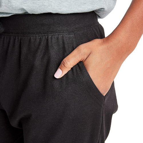 Hanes Women's Cotton Joggers - 100% Jersey Sweatpants with 29" Inseam for Ultimate Comfort