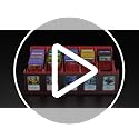 MORCCO Trading Card Storage Box 5-Row Magnetic Lid, 3900+ Capacity (Black Red) - Display Windows