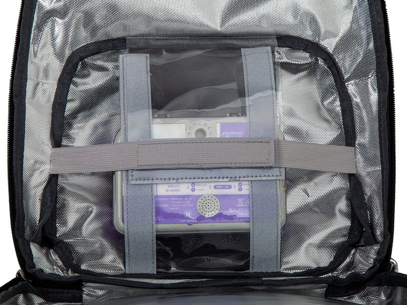 Feeding Tube Backpack for G J GJ Tube G tube Accessories Supplies Backpack for Enteral Feeding Pump Bags Fits 500ml to 1200ml for Adults (Black)