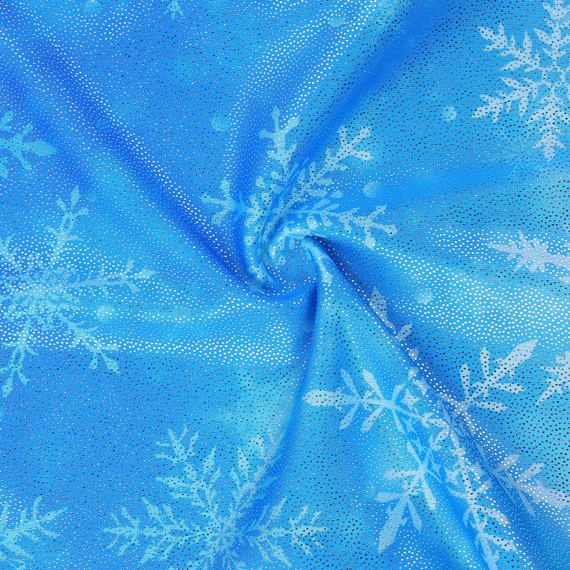 BAOHULU Gymnastics Leotards for Girls Kids Sparkle Tank Biketards with Shorts Dance Outfit B169_BlueSnowflake_110