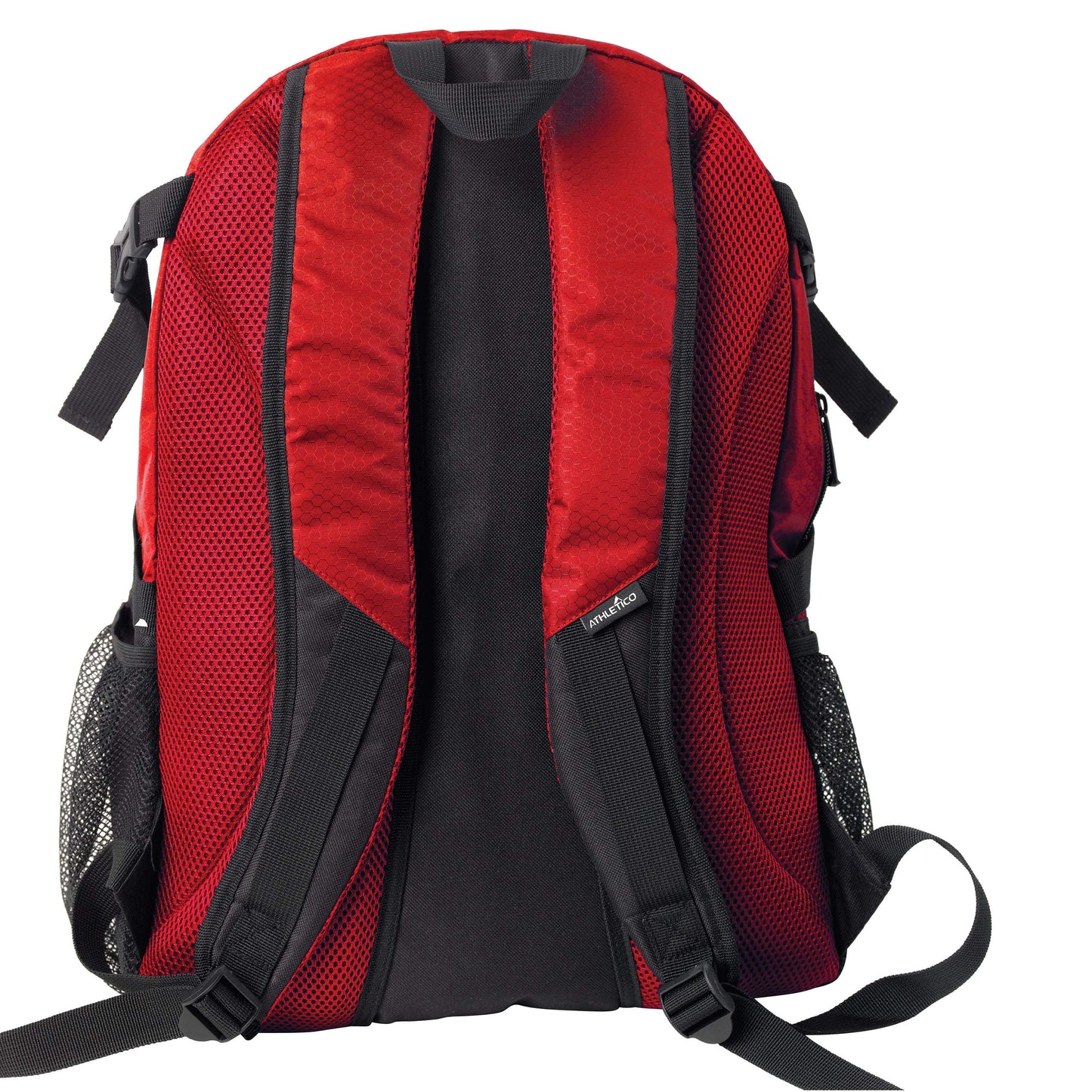 Athletico National Soccer Bag - Backpack for Soccer, Basketball & Football Includes Separate Cleat and Ball Holder (Red)