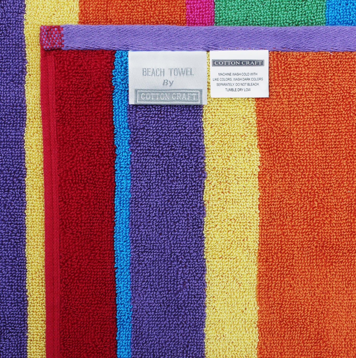 COTTON CRAFT Oversized Beach Towel - 2 Pack 35 x 70 Big & Huge Towel Set