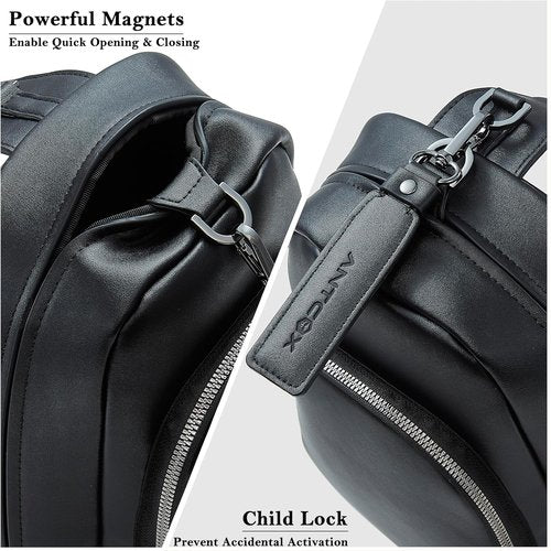 CCW Sling Bag | Magnetic Closure Casual EDC Bag for Fast Access | Concealed Carry Crossbody for Men & Women - Black