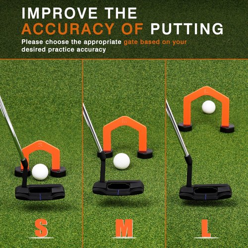 BIRDIEBLAST Golf Putting Mirror, Putting Mirror Training Aid for Golf with Putter Line,Golf Training Putters for Beginners