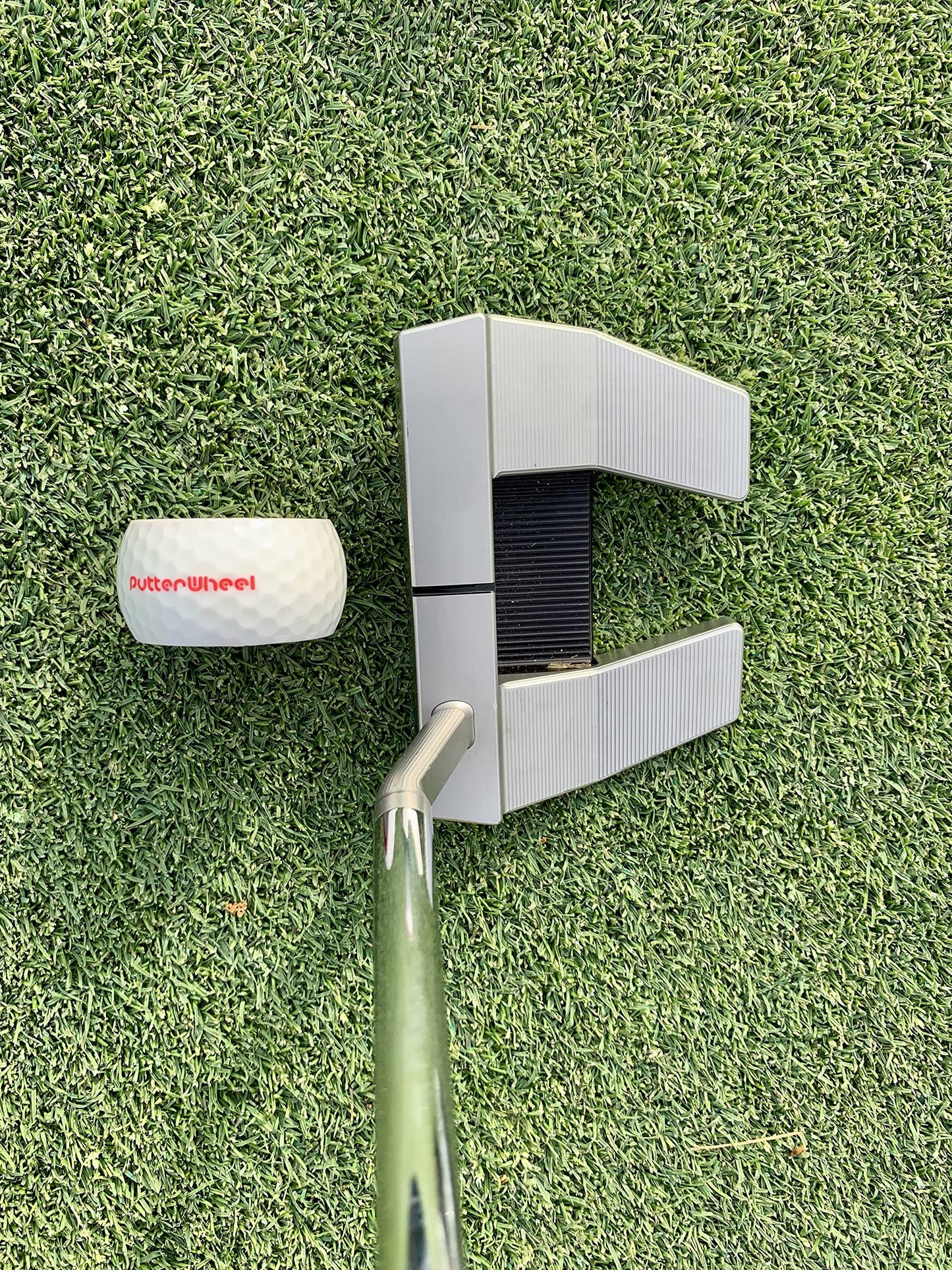 PUTTERWHEEL PutterWheel Golf Ball Putting Training Aid - 1 Pack - Golf Training System - Practice Green or Mat - Accuracy Trainer with Instant Feedback
