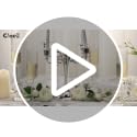 Ciaell 150PCS Silver Disposable Plastic Plates Cutlery Set for Weddings & Parties