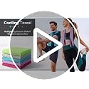 Cooling Towels - 5 Pack Gym Towels for Working Out & Yoga - Light Blue, Green, Grey, Purple, Rose Red
