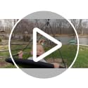 Heavy Duty 40-Inch Saucer Swing for Kids - Black